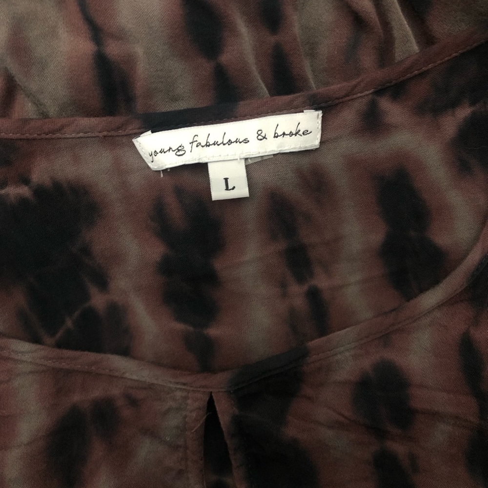 Young Fabulous & Broke Tie Dye Surplice Blouse - Picture 10 of 11